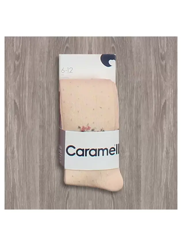 Caramell Benekli Külotlu Çorap - 9