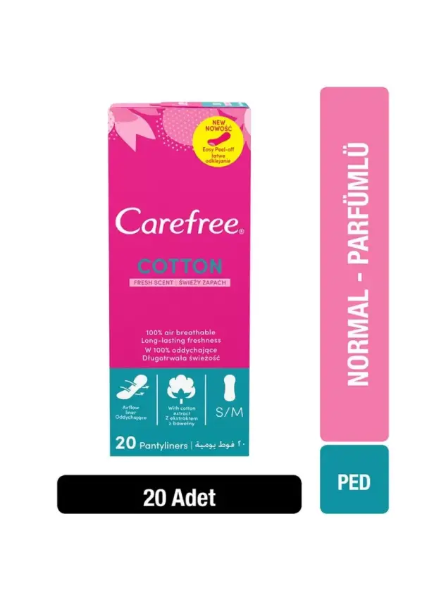 Carefree Refresh Breathable Fresh Günlük Ped 20 Adet - 1
