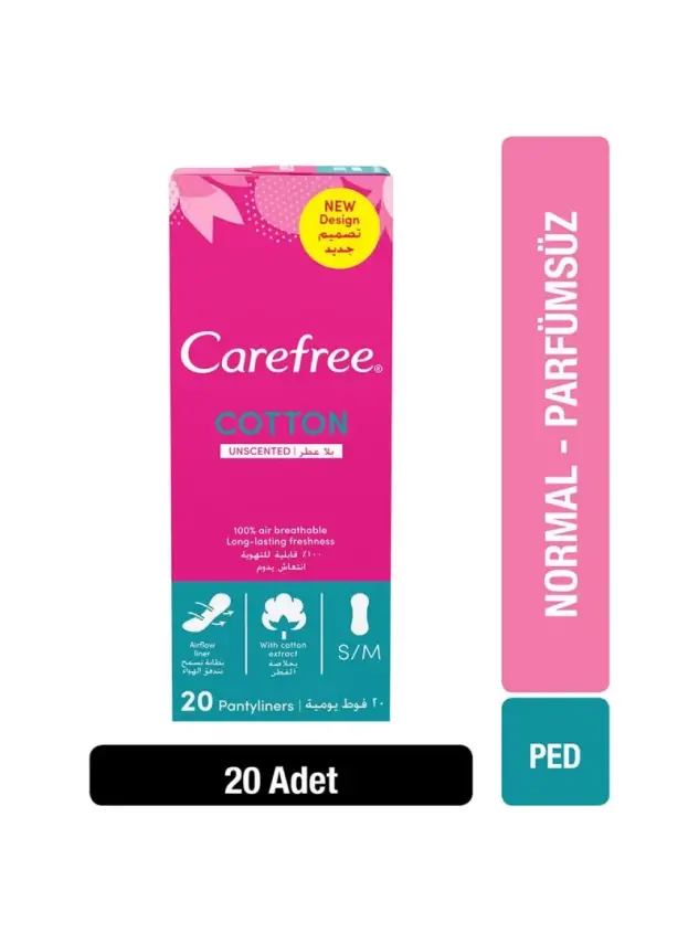 Carefree Refresh Breathable Günlük Ped 20 Adet - 1