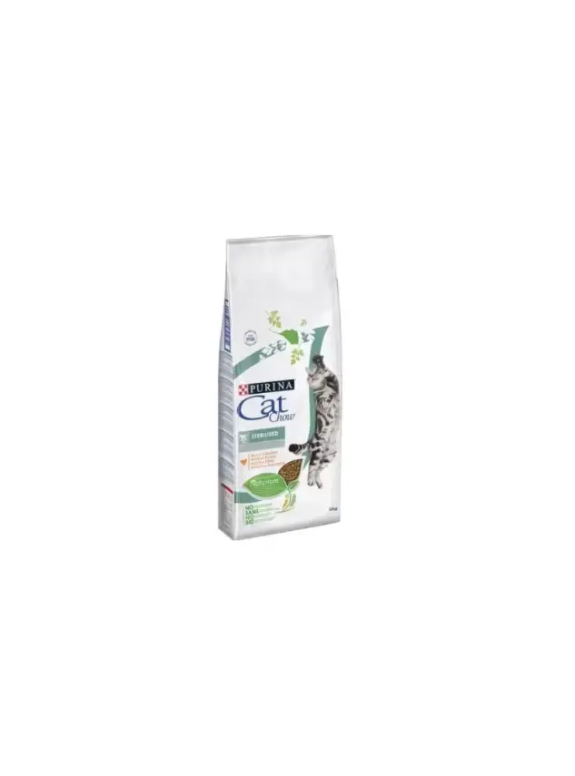 Cat Chow Sterilised Tavuk Etli Kuru Mama 15Kg - 1