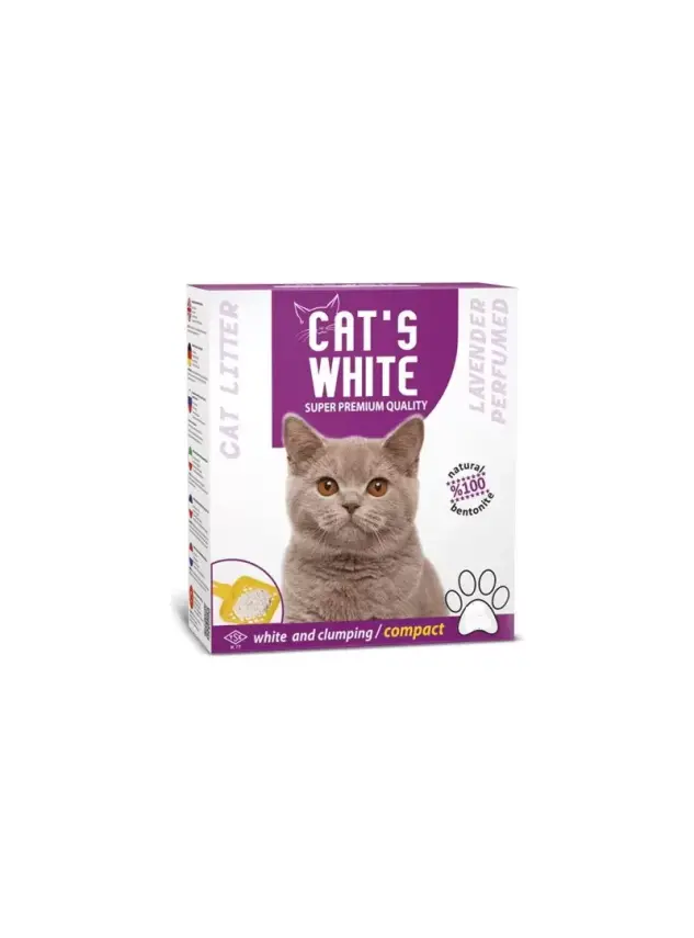 Cat'S White Premium Lavanta Kokulu Topaklaşan Kedi Kumu 6 L - 1