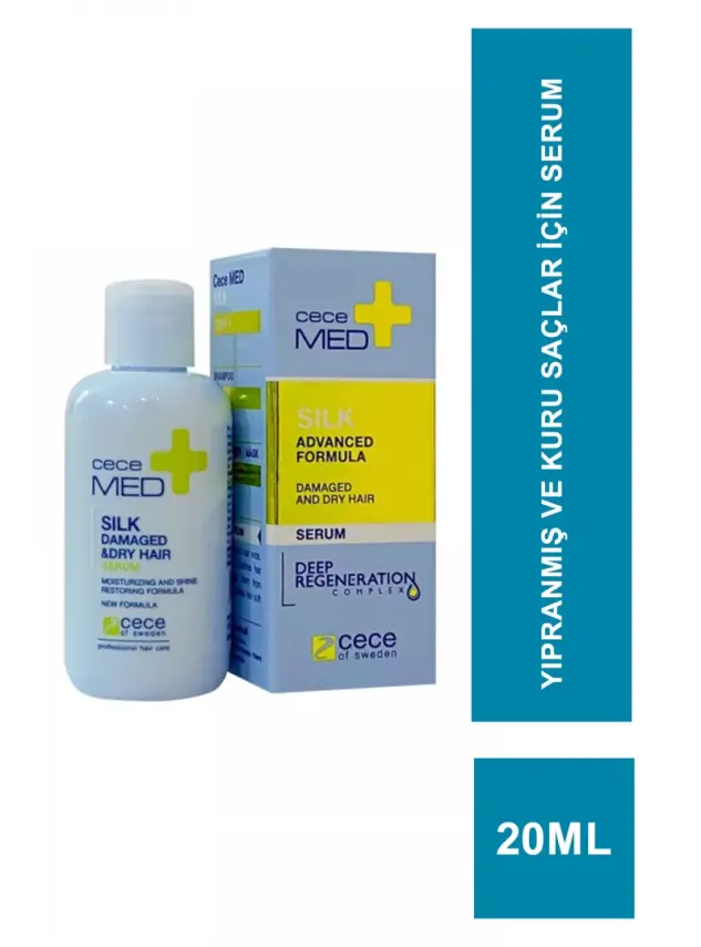 CeceMed Silk Advanced Formula Serum Yıpranmış ve Kuru Saçlar İçin Serum 20 ml - 2