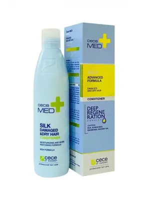 CeceMed Silk Advanced Kuru -Yıpranmış -Atopik Saçlar İçin Saç Kremi 300 ml - CeceMED