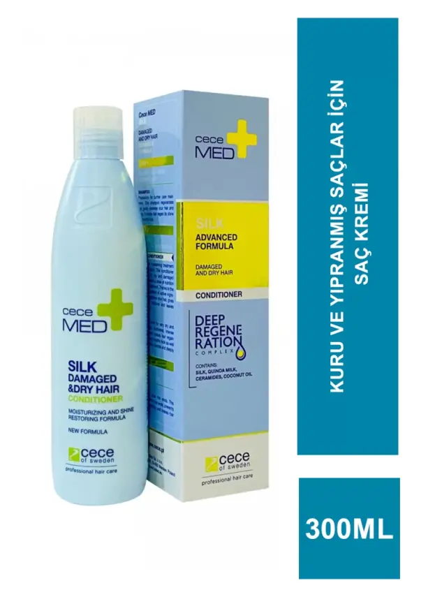 CeceMed Silk Advanced Kuru -Yıpranmış -Atopik Saçlar İçin Saç Kremi 300 ml - 2