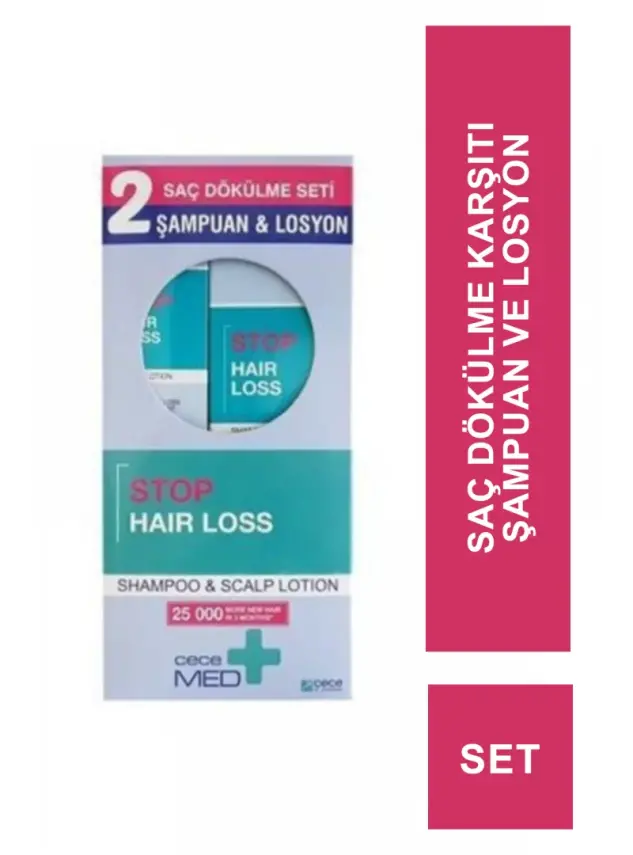 Cecemed Stop Hair Loss Saç Dökülme Karşıtı Şampuan 300 ml + Losyon 75 ml - 1