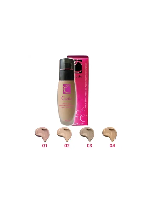 Cecile Matte Effect Resist to Acne Foundation - 1