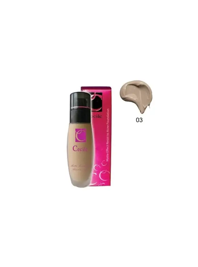 Cecile Matte Effect Resist to Acne Foundation - 3