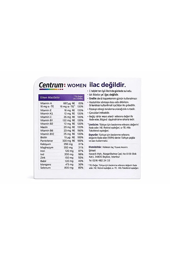 Centrum Women Multivitamin ve Multimineral 30 Tablet - 2
