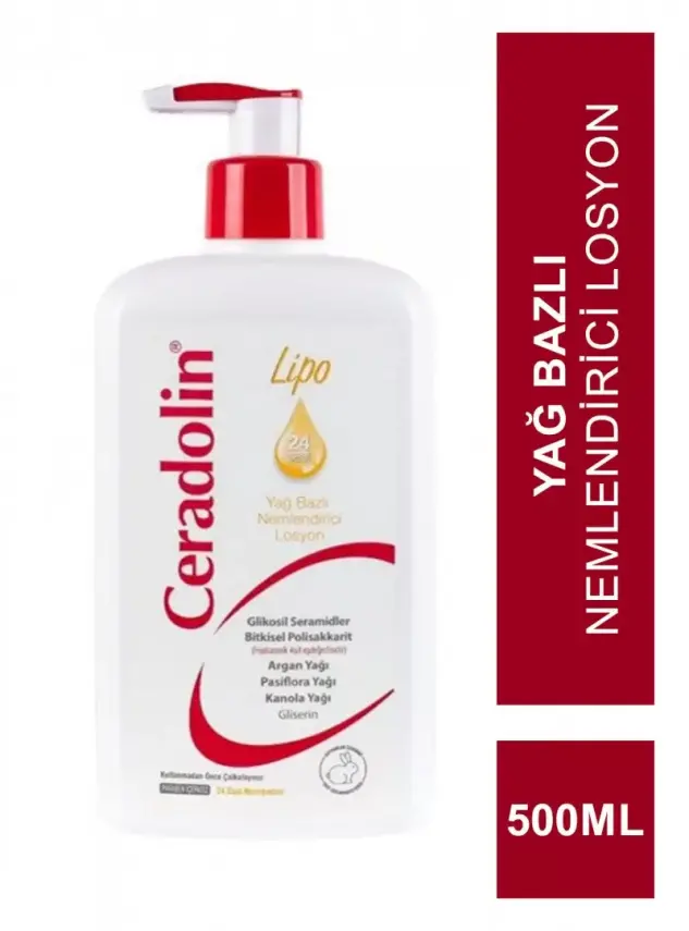 ​Ceradolin Lipo Yağ Bazlı Nemlendirici Losyon 500ml - 2