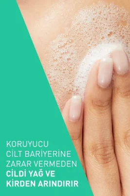 CeraVe Foaming Cleanser Normal ve Kuru Ciltler İçin Nemlendiren Temizleyici 473 ml - Refill - 3