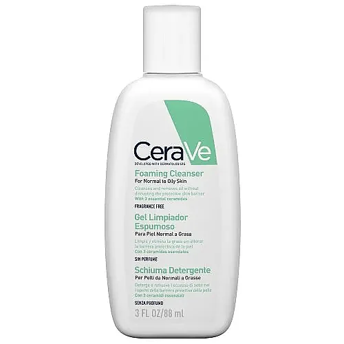 Cerave Foaming Cleanser Normal ve Yağlı Ciltler İçin Köpüren Temizleyici 88 ml  - 1