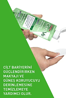 CeraVe Hyalüronik Asit İçerikli Nemlendiren Micellar Makyaj Temizleme Suyu 400 ml - 3