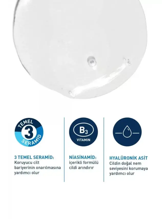 CeraVe Köpüren Temizleyici Seramid İçerikli Normal & Yağlı Ciltler Yüz Vücut 473 ml - 2