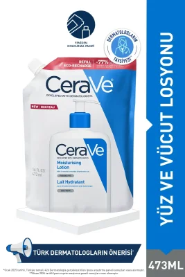 CeraVe Moisturizing Lotion Kuru Ciltler Yüz Vücut Nemlendirici Losyon 473ml - Refill - 1