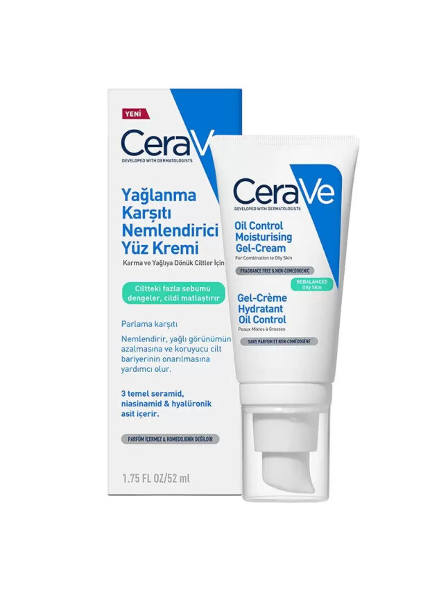 Cerave Yağlanma Karşıtı Nemlendirici Yüz Kremi 52 ml - Cerave