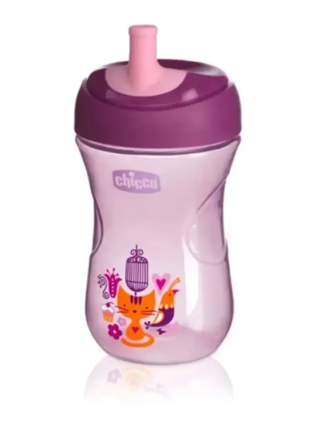 Chicco Advanced Cup Pipetli Eğitim Bardağı 12 Ay+ Kız - 1