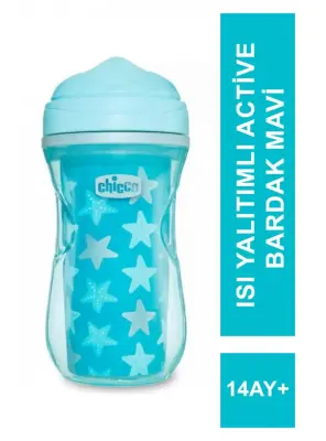 Chicco Isı Yalıtımlı Active Bardak Mavi 14 Ay+ - Chicco