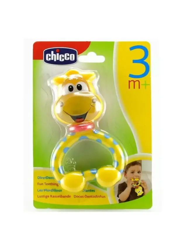 Chicco Komik Zürafa Diş Kaşıyıcı Çıngırak - 1