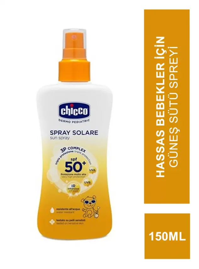 Chicco Latte Solare Spf 50+ Güneş Sütü Sprey 150ml - 2