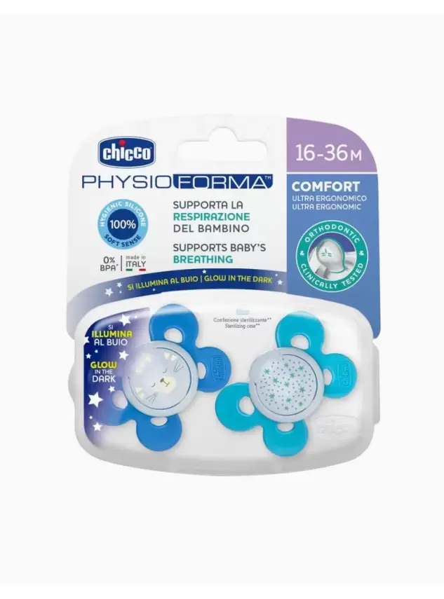 Chicco PhysioForma Comfort Silikon Emzik -16-36 Ay- 2'li - Erkek - 1