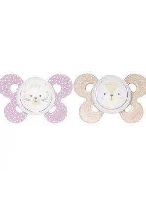 Chicco PhysioForma Comfort Silikon Emzik -6-16 Ay- 2'li - Kız - 1