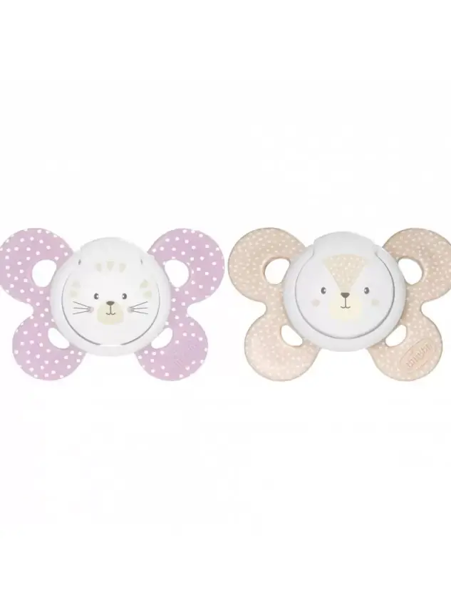 Chicco PhysioForma Comfort Silikon Emzik -6-16 Ay- 2'li - Kız - 1