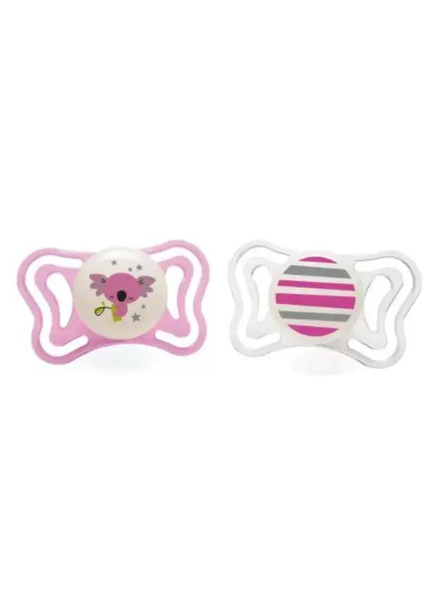 Chicco PhysioForma Light Gece Parlayan Silikon Emzik 2li 6-16 Ay Kız - 1