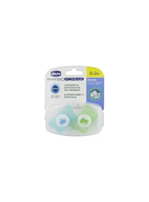 Chicco PhysioForma Micro 0-2 Ay Silikon Emzik 2'li - Erkek - Chicco