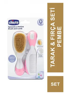 Chicco Tarak & Fırça Seti Pembe - Chicco