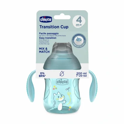 Chicco Transition Cup Geçiş Bardağı 4+ Ay Mavi - 1
