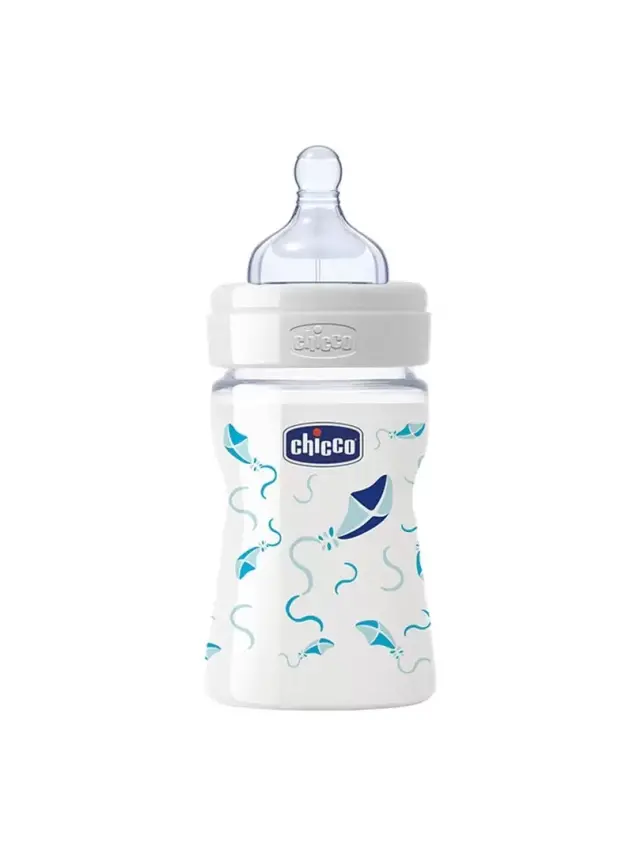 Chicco Wellbeing Cam Biberon Silikon Emzikli 150 ml - Mavi - 1