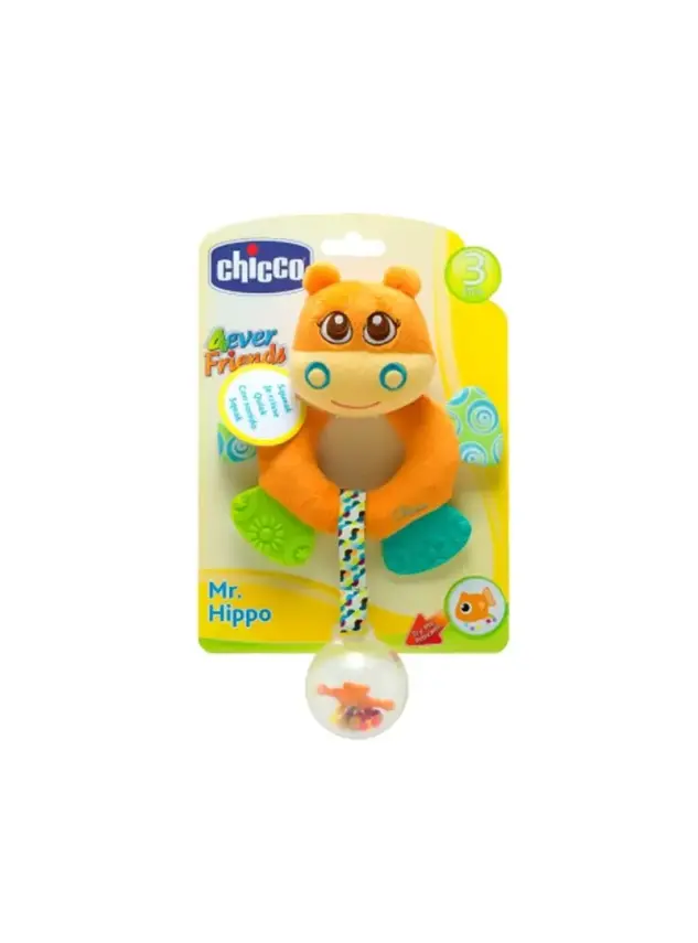 Chicco Yumuşak Dokulu Renkli Hippo 3m+ - 1