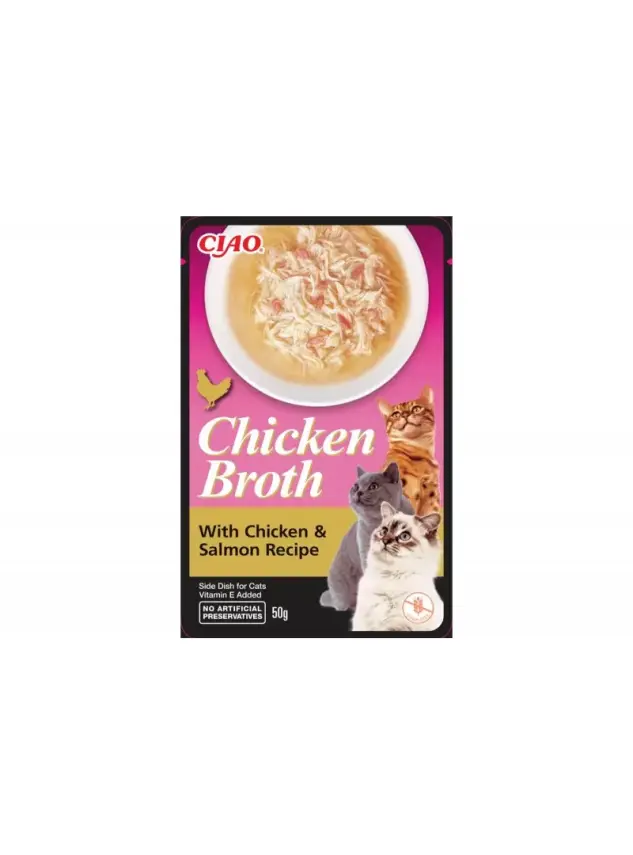 Chicken Broth Tavuk Sulu ve Somonlu Kedi Çorbası 50 gr - 1