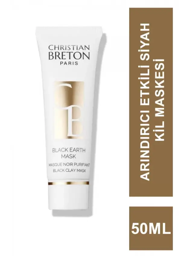 Christian Breton Black Earth Mask Arındırıcı Detox Siyah Kil Maskesi 50 ml - 1