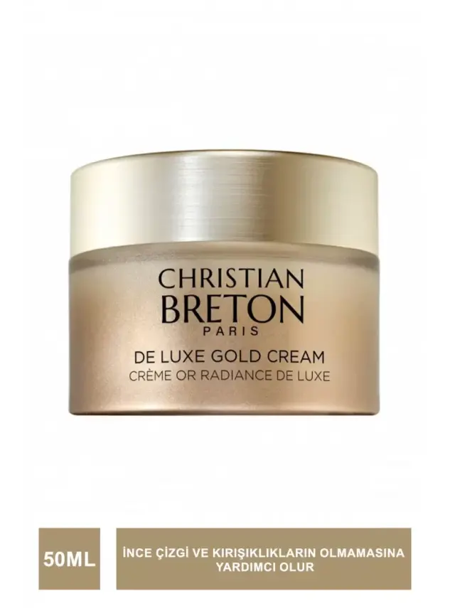 Christian Breton De Luxe Gold Cream Altın ve Havyar Özlü Yaşlanma Karşıtı Krem 50 ml - 1