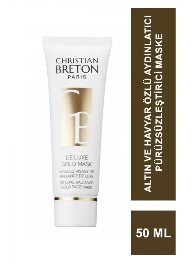 Christian Breton De Luxe Gold Mask Altın ve Havyar Özlü Aydınlatıcı Maske 50 ml - 1