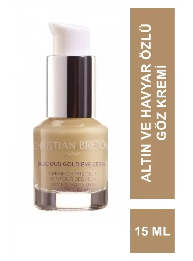 Christian Breton Precious Gold Eye Cream Altın ve Havyar Özlü Göz Kremi 15 ml - 1