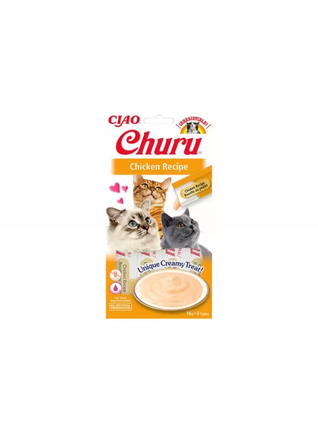 Churu Cream Tavuklu Kedi Ödül Kreması 4x14 GR. - 1