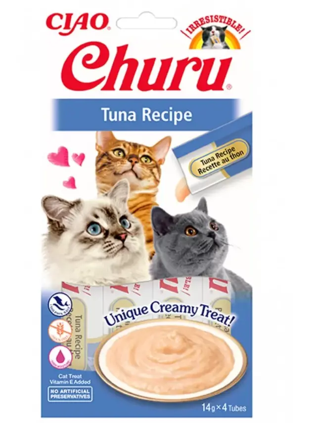 Churu Cream Ton Balıklı Kedi Ödül Kreması 4x14 GR. - 1