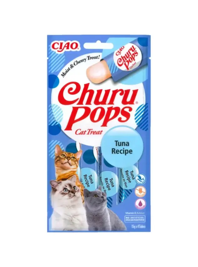Churu Pops Ton Balıklı Kedi Ödül Kreması 4x15 GR. - 1