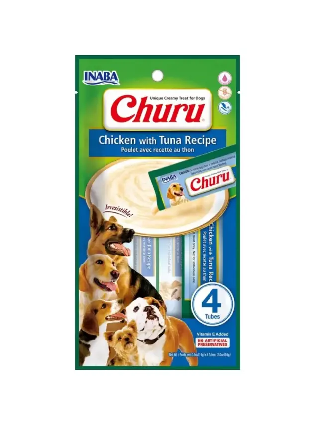 Churu Ton Balıklı ve Tavuklu Tamamlayacı Köpek Ödül Maması 4 x 14 Gr - 1