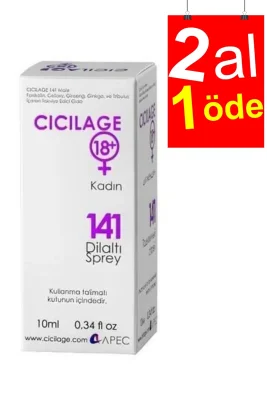 Cicilage Women 141 Dilaltı Spreyi 10 ml - 2AL1ÖDE - 1