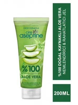 Cire Aseptine %100 Doğal Kaynaklı Aloe Vera Nemlendirici & Rahatlatıcı Jel 200 ml - Cire Aseptine