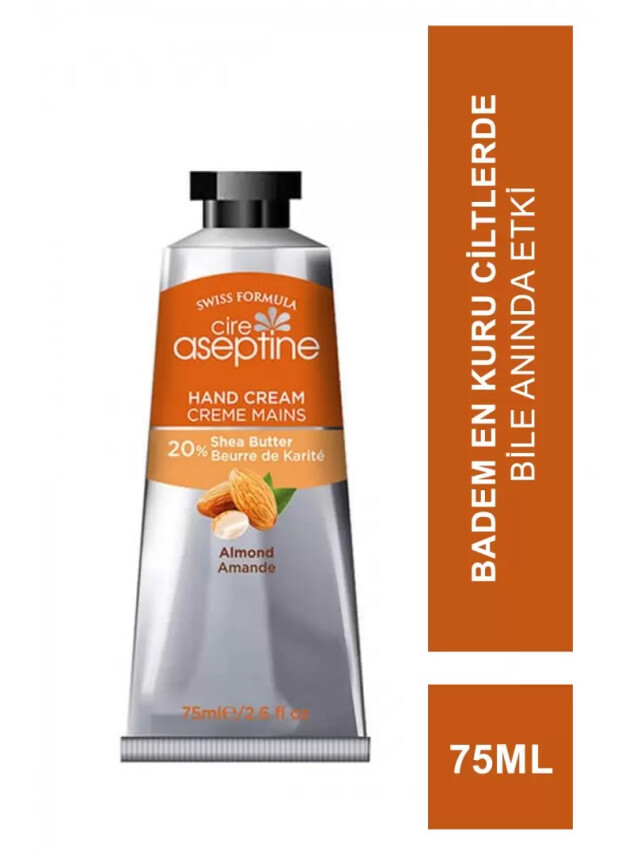 Cire Aseptine %20 Shea Butter El Kremi Badem 75 ml - Cire Aseptine