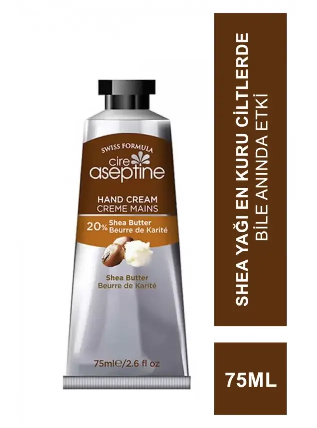 Cire Aseptine %20 Shea Butter Shea Butter El Kremi 75 ml - 1