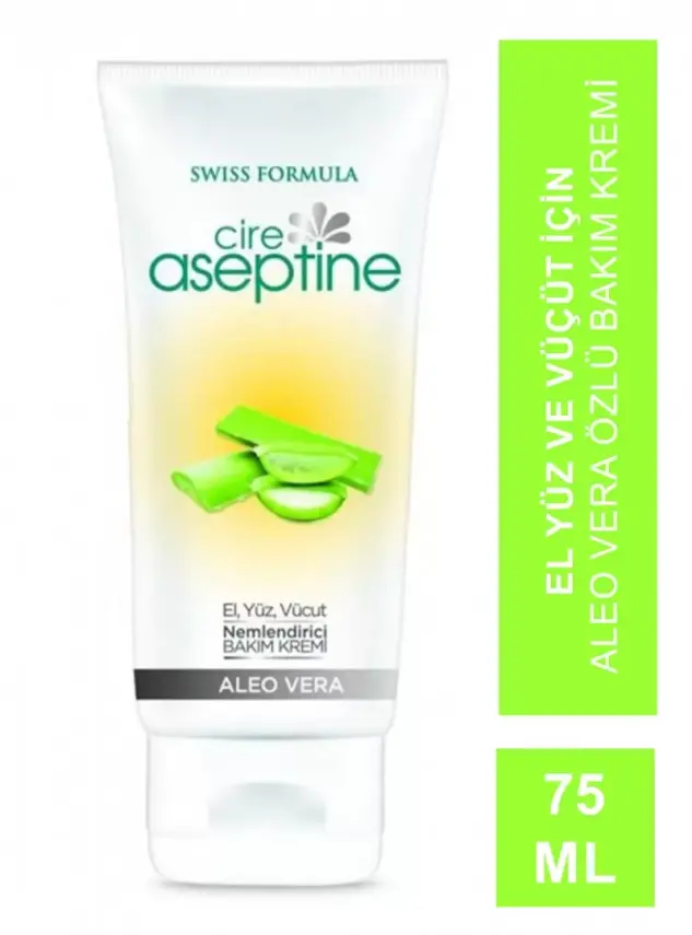 Cire Aseptine Aloe Vera Özlü Nemlendirici Bakım Tüp Krem 75 ML - 2