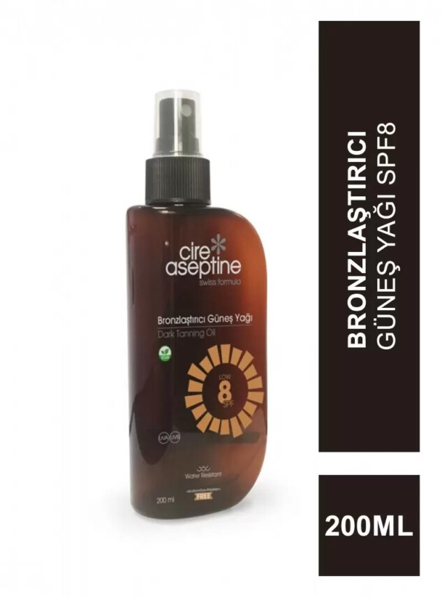 Cire Aseptine Bronzlaştırıcı Güneş Yağı Spf8 200 ml - Cire Aseptine