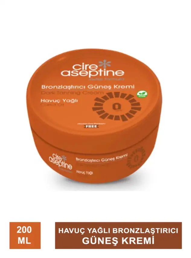 Cire Aseptine Havuç Yağlı Bronzlaştırıcı Güneş Kremi 200 ml - 1