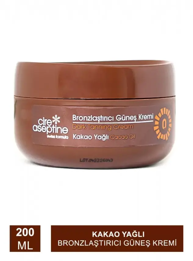 Cire Aseptine Kakao Yağlı Bronzlaştırıcı Güneş Kremi 200 ml - 1