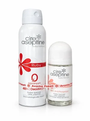 Cire Aseptine Ruby Deodorant 150ml + Soft Roll-on - Cire Aseptine